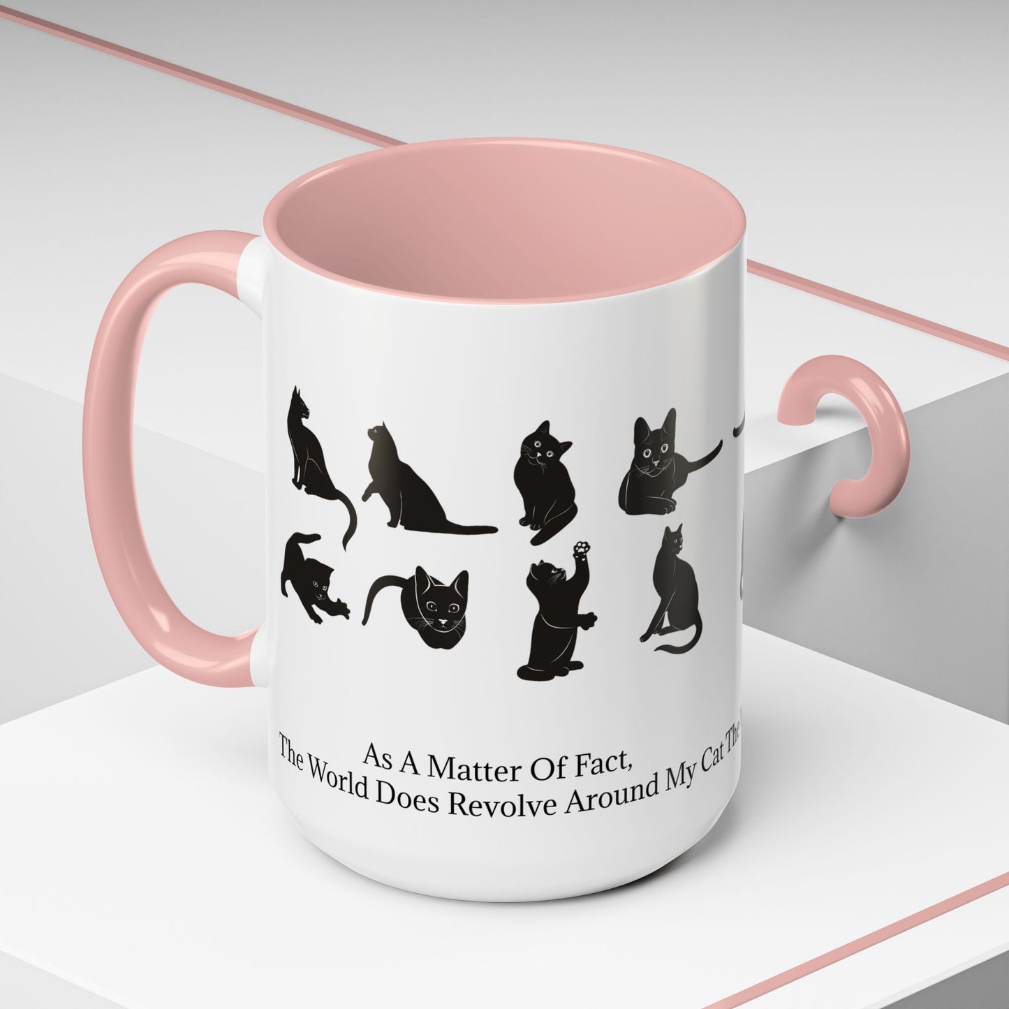 Matter Of Fact Cat 2-Tone Coffee Mug