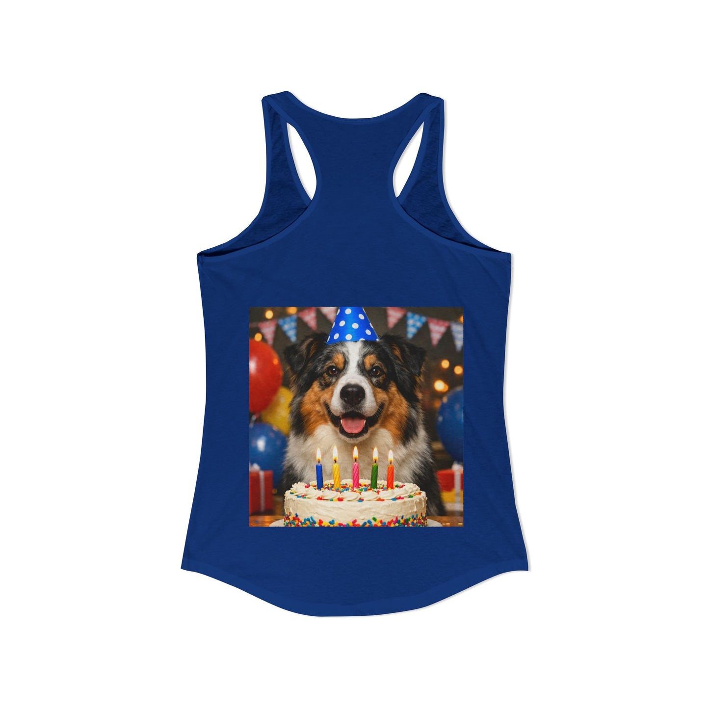 Birthday Buddy Aussie Women's Racerback Tank