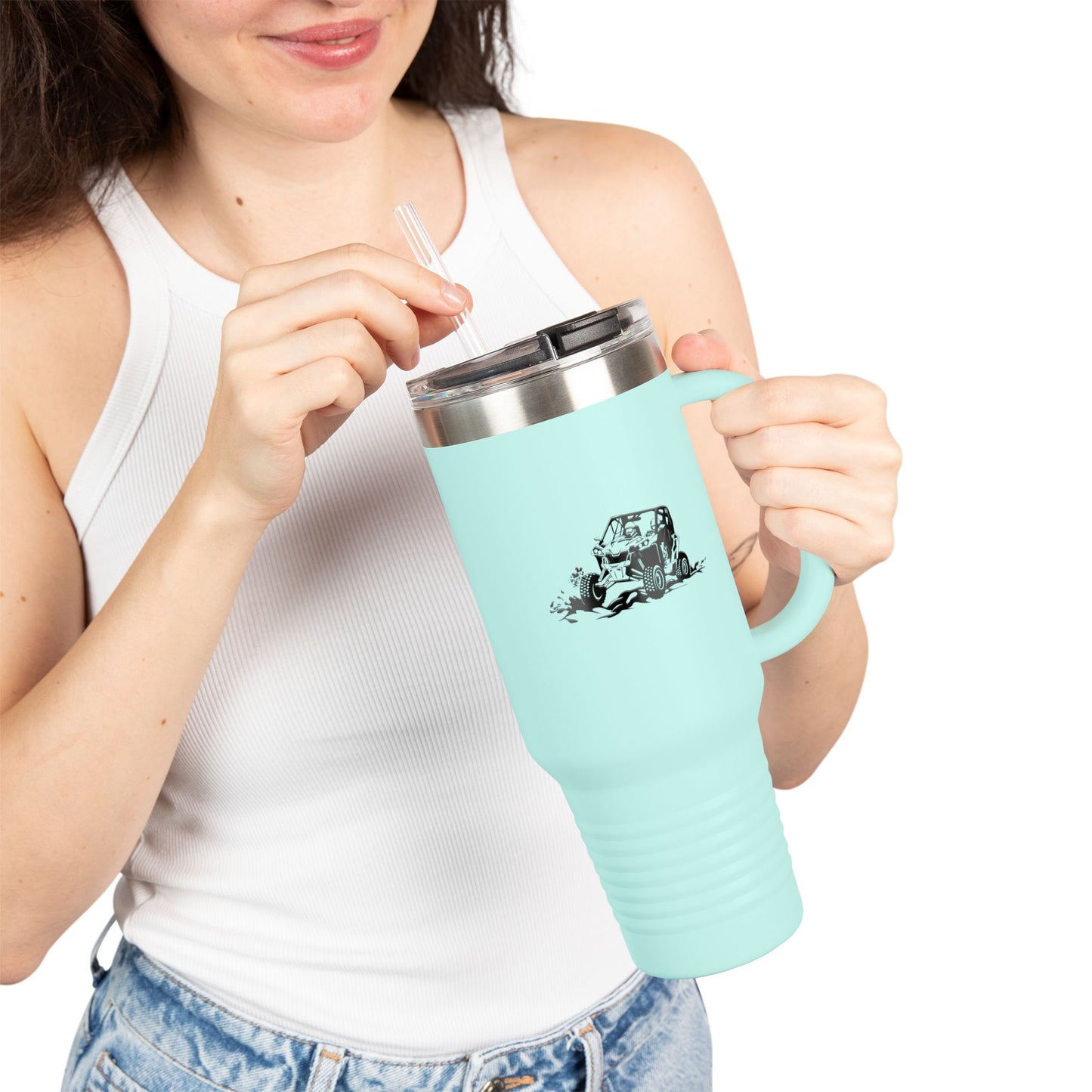 Slinging Mud Side By Side Insulated Travel Mug