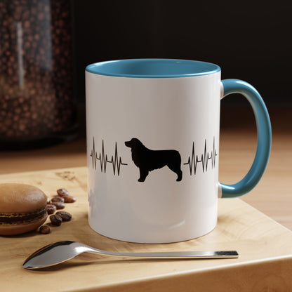 My Heart Beats For Aussies 2-Tone Coffee Mug