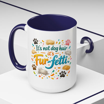 Fur-Fetti Dog 2-Tone Coffee Mug