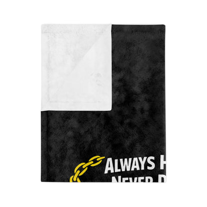 Always Hitched Velveteen Microfiber Blanket