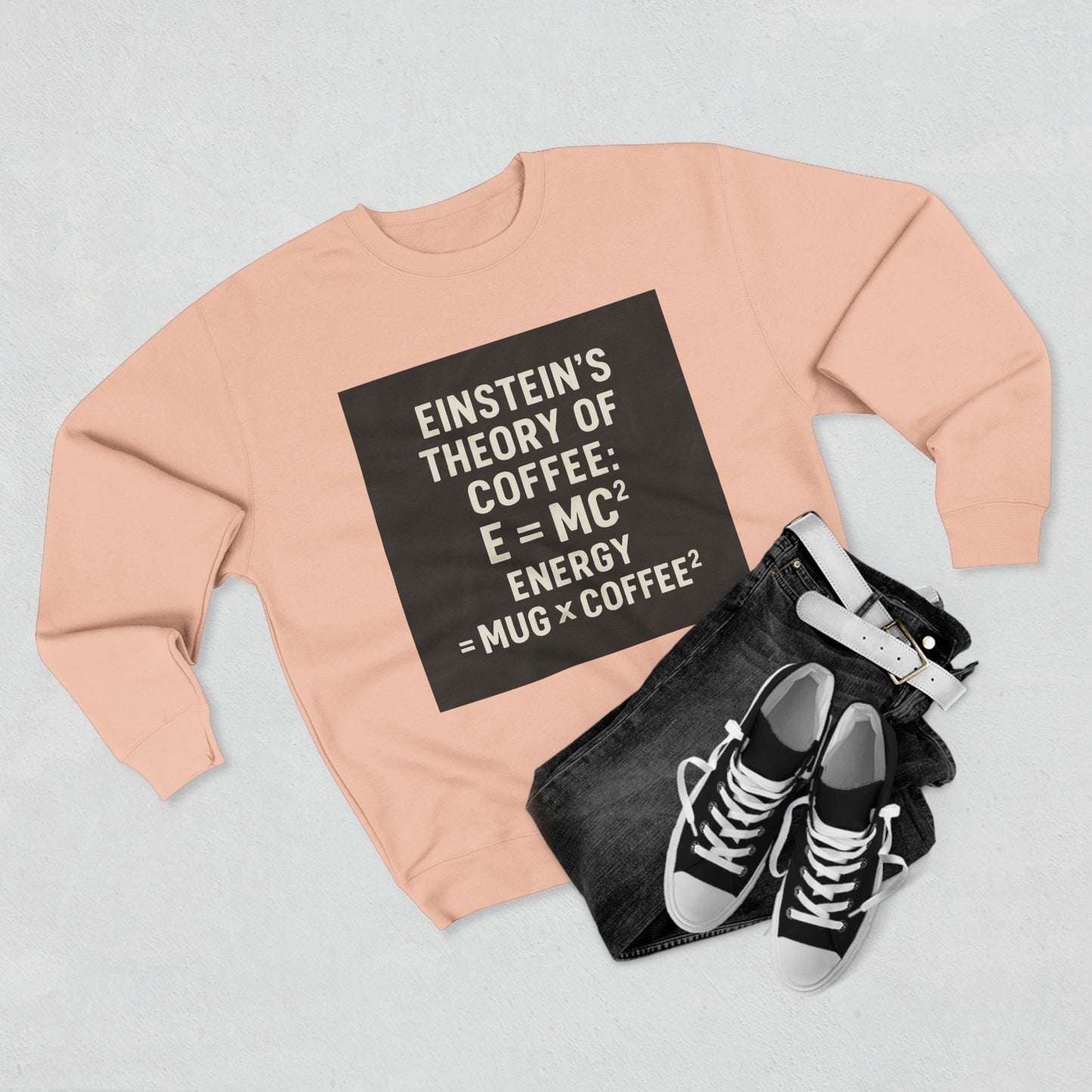 Einstein's Theory Of Coffee Unisex Crewneck Sweatshirt