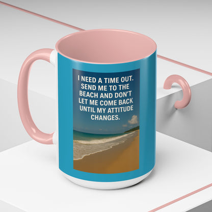 Time Out 2-Tone Coffee Mug