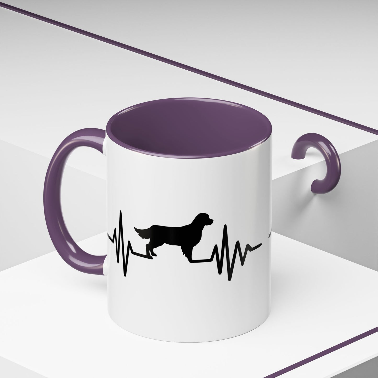My Heart Beats For Goldens 2-Tone Coffee Mug