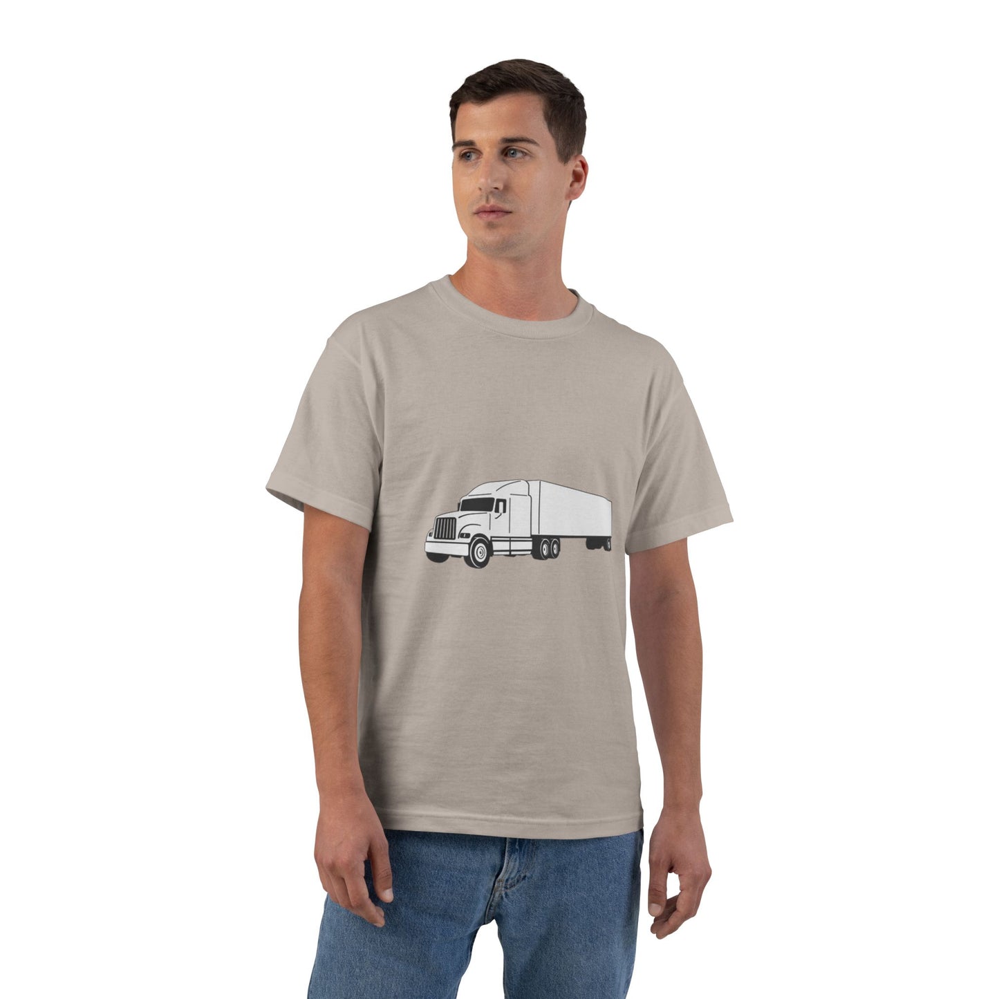 Semi Truck Men's Short-Sleeve Crewneck Tee