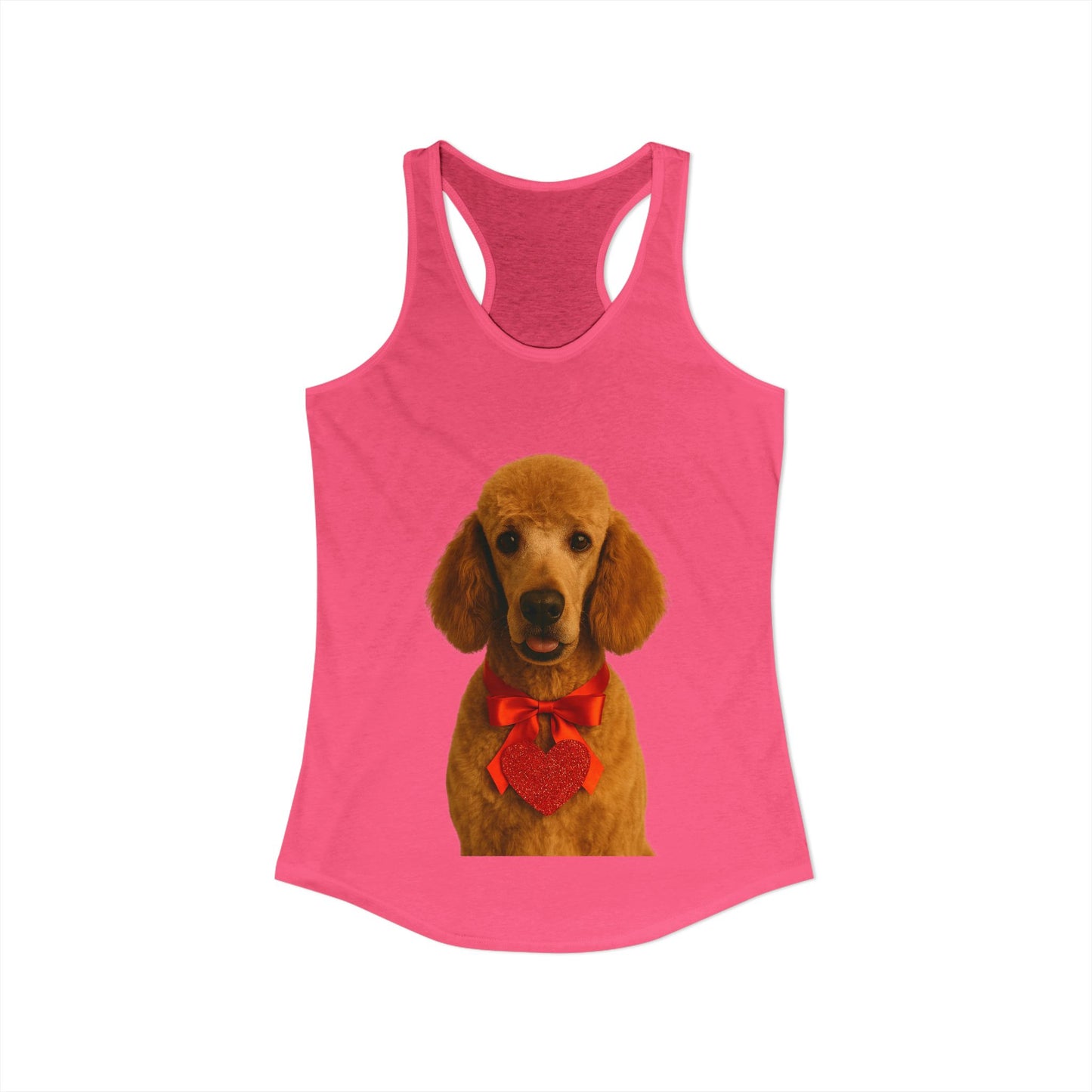 Cupid's Companion Poodle Women's Racerback Tank