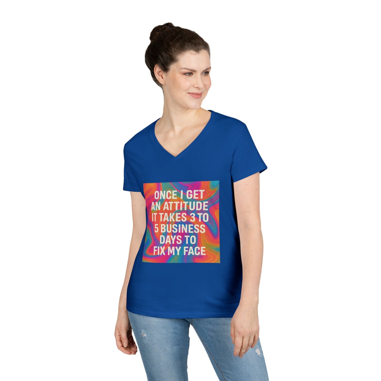 Fix My Face Women's V-Neck T-Shirt