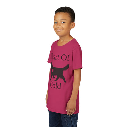 Heart Of Gold Youth Unisex Short Sleeve Crewneck Tee