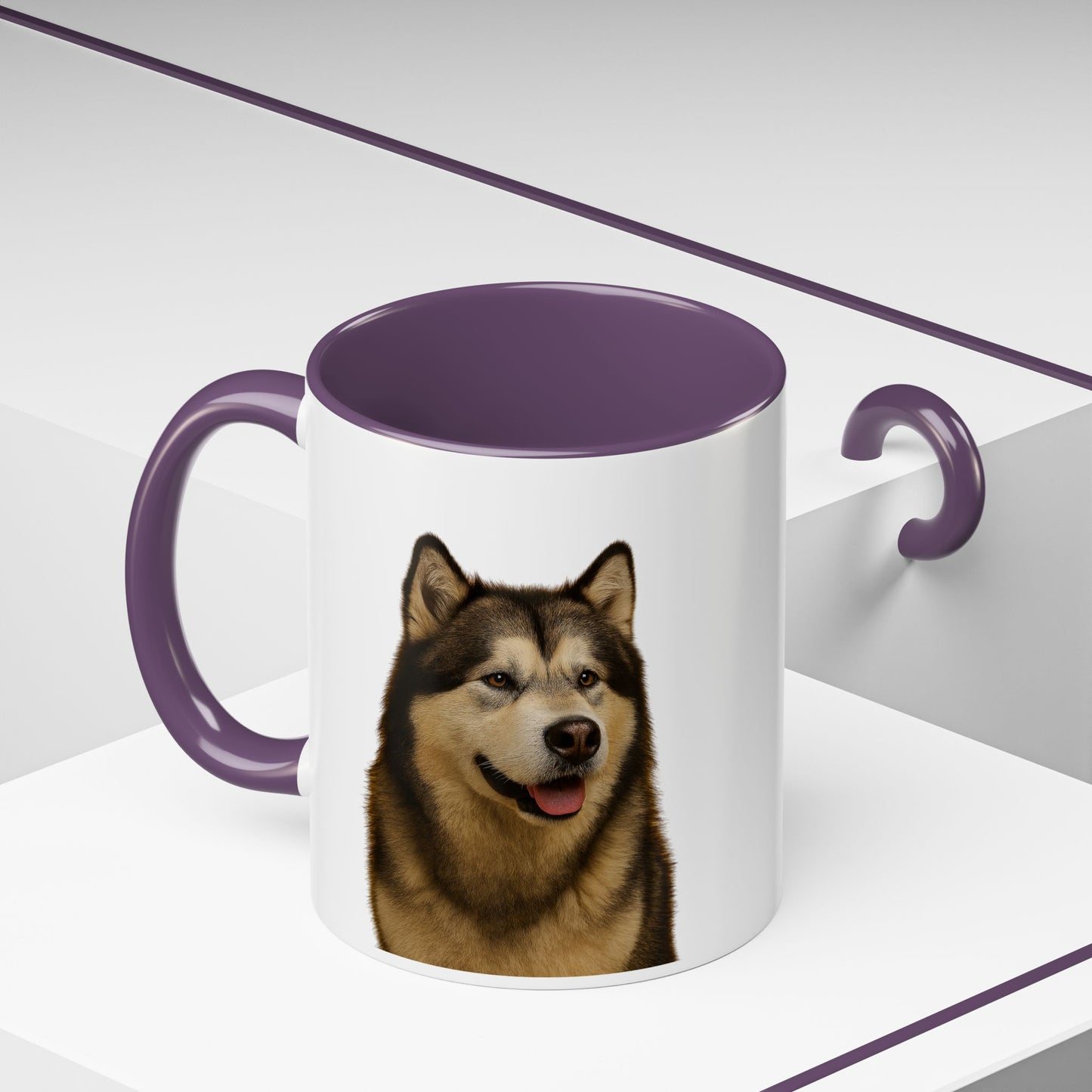 Malamute Head 2-Tone Coffee Mug