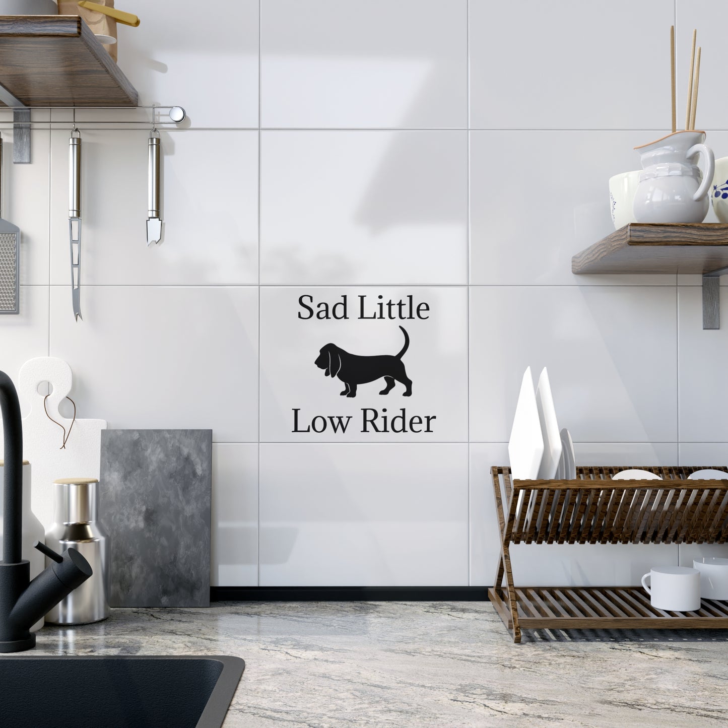 Sad Little Low Rider Ceramic Photo Tile