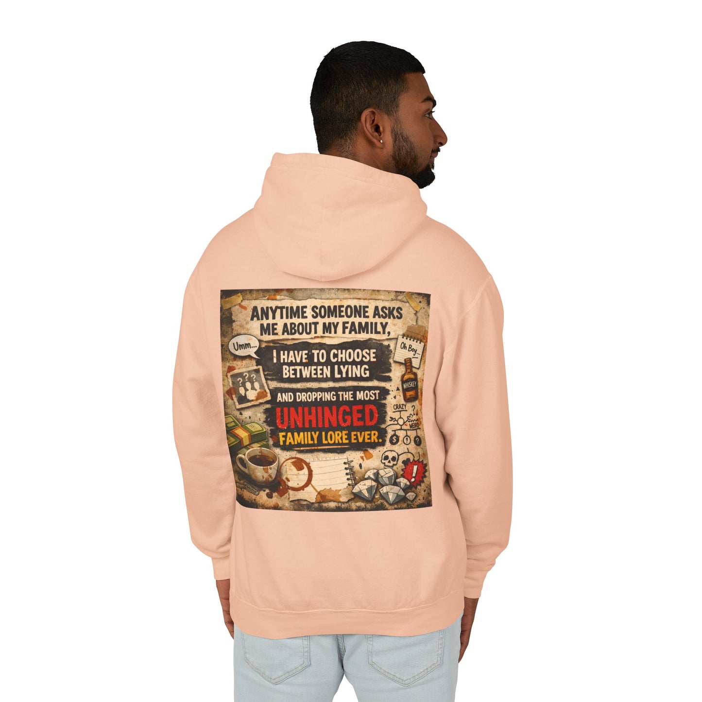 Unhinged Family Unisex Lightweight Hoodie