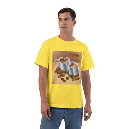 Coffee With Love Men's Short-Sleeve Crewneck Tee