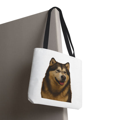 Malamute Head Tote Bag