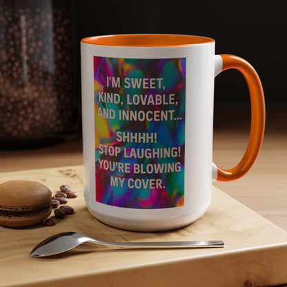 Blowing My Cover 2-Tone Coffee Mug