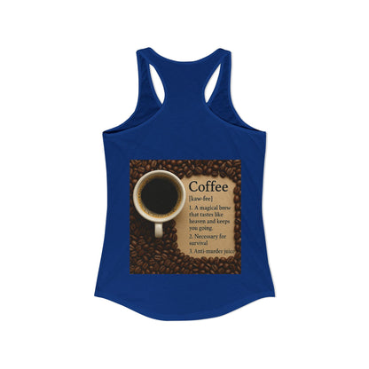 Coffee Definition Women's Racerback Tank