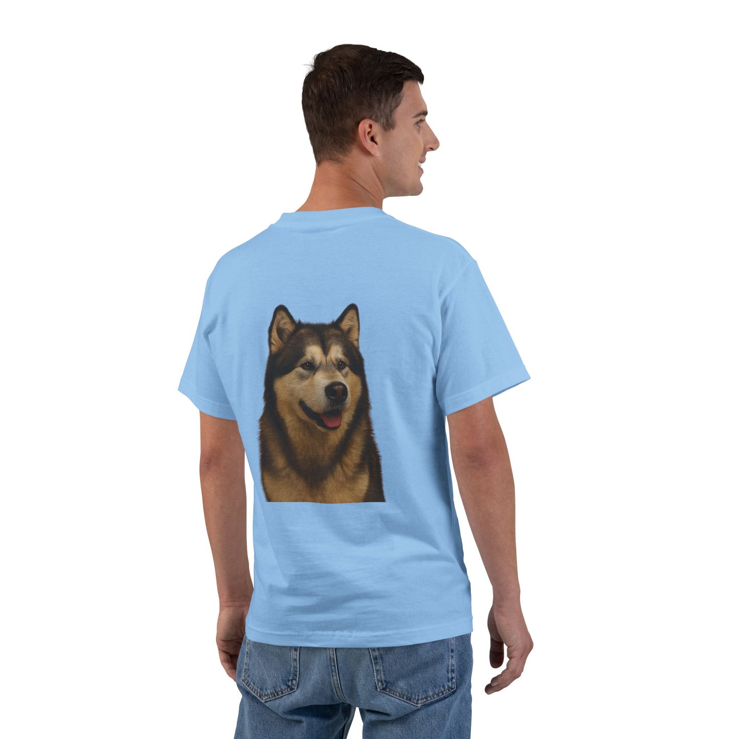 Malamute Head Men's Short-Sleeve Crewneck Tee