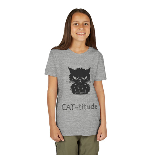 CAT-titude Youth Unisex Short Sleeve Crewneck Tee