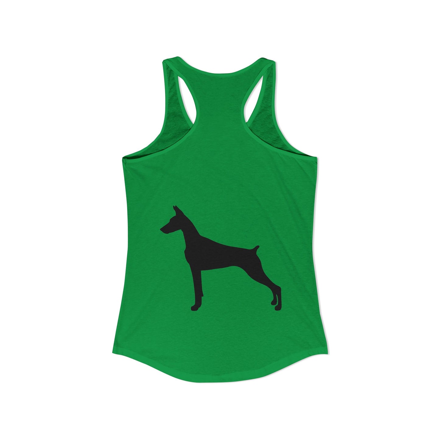 Doberman Silhouette Women's Racerback Tank