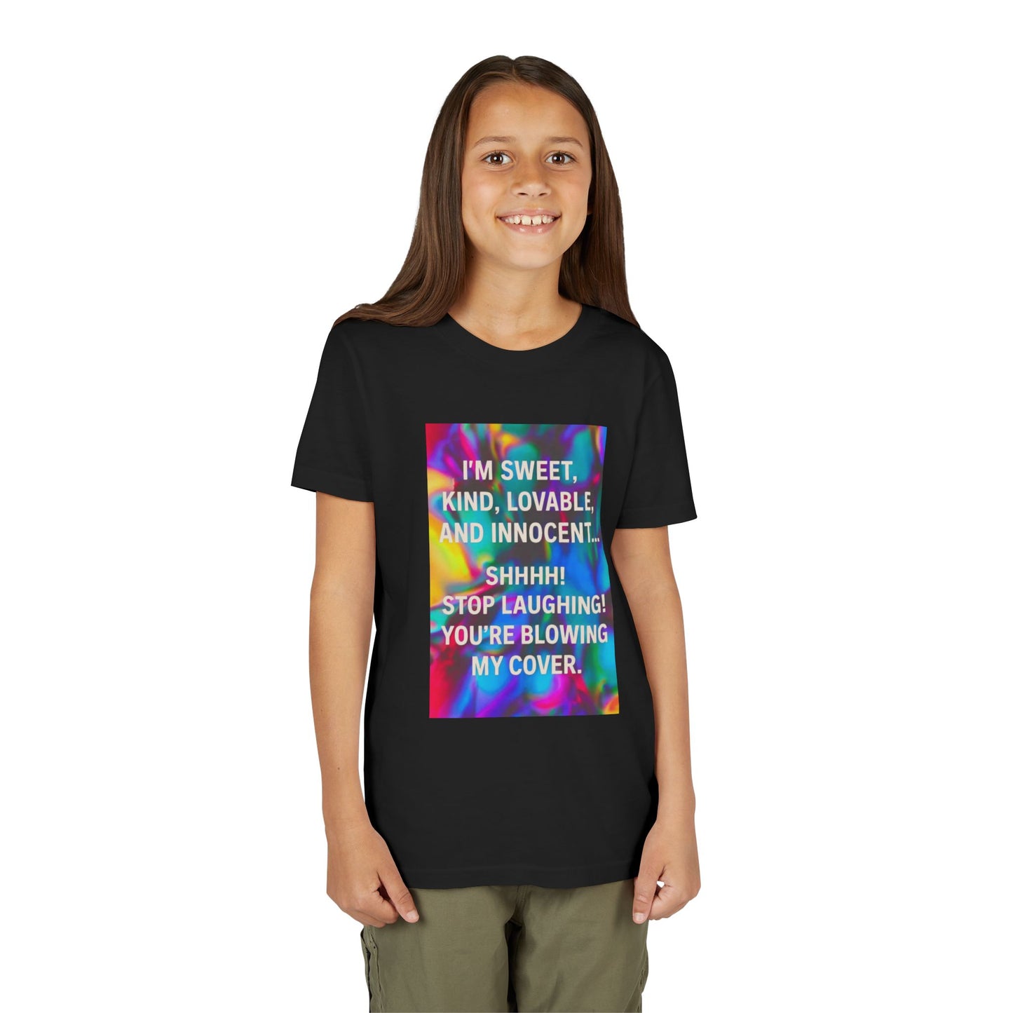 Blowing My Cover Youth Unisex Short Sleeve Crewneck Tee