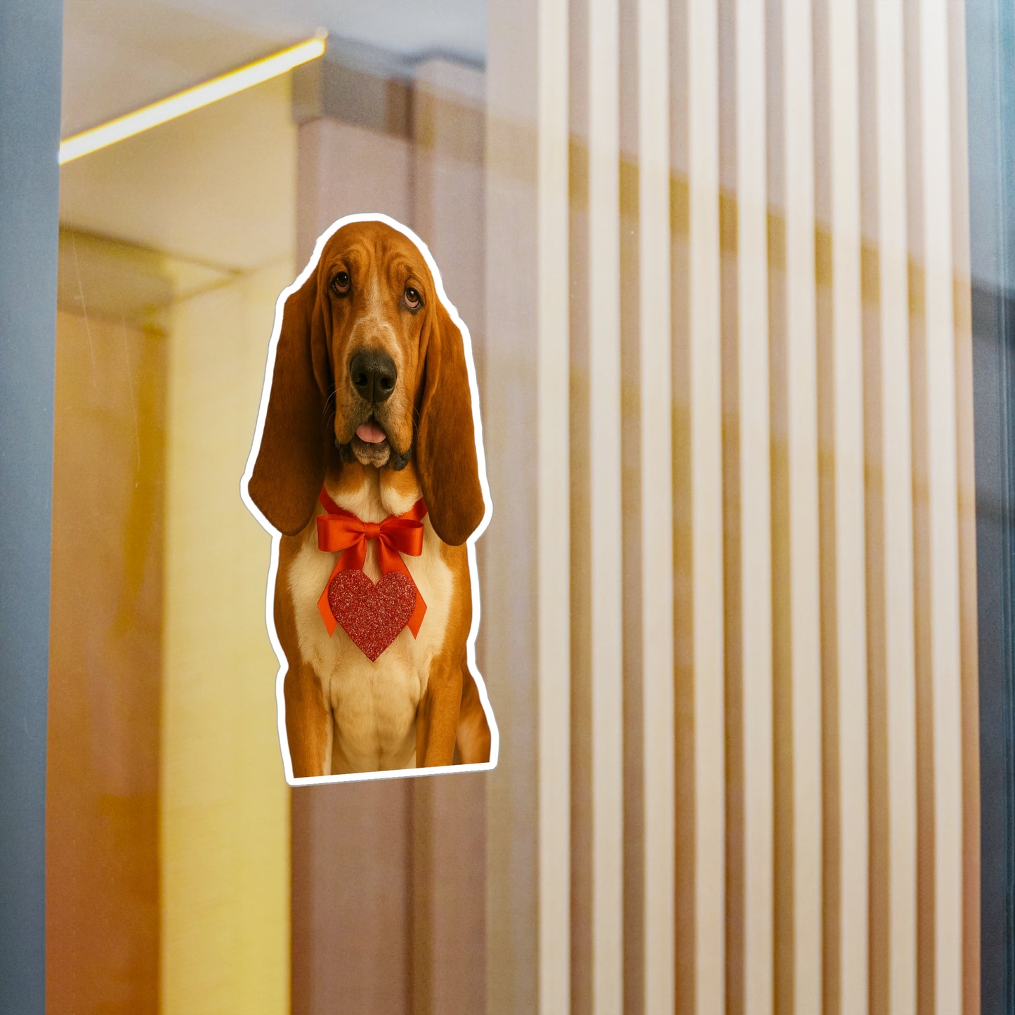 Cupid's Companion Basset Vinyl Decal