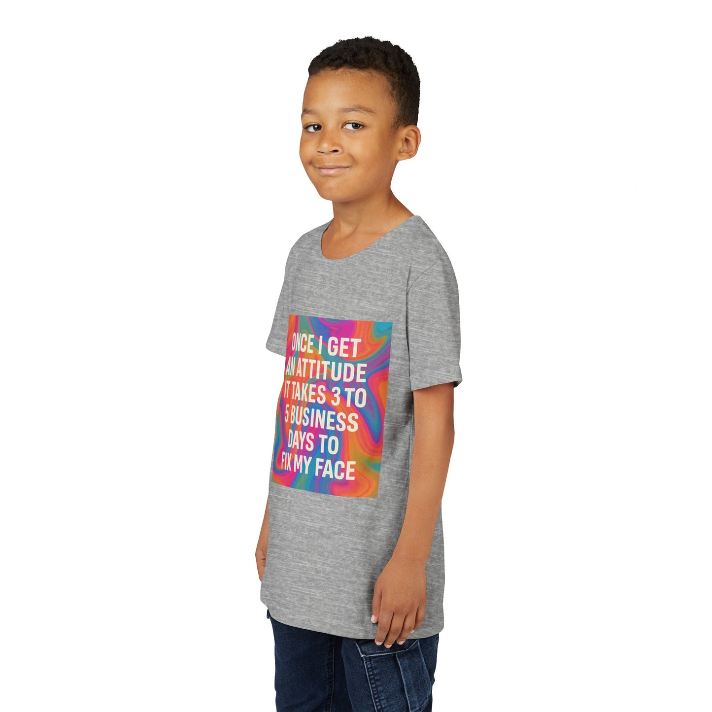 Fix My Face Youth Unisex Short Sleeve Crewneck Tee
