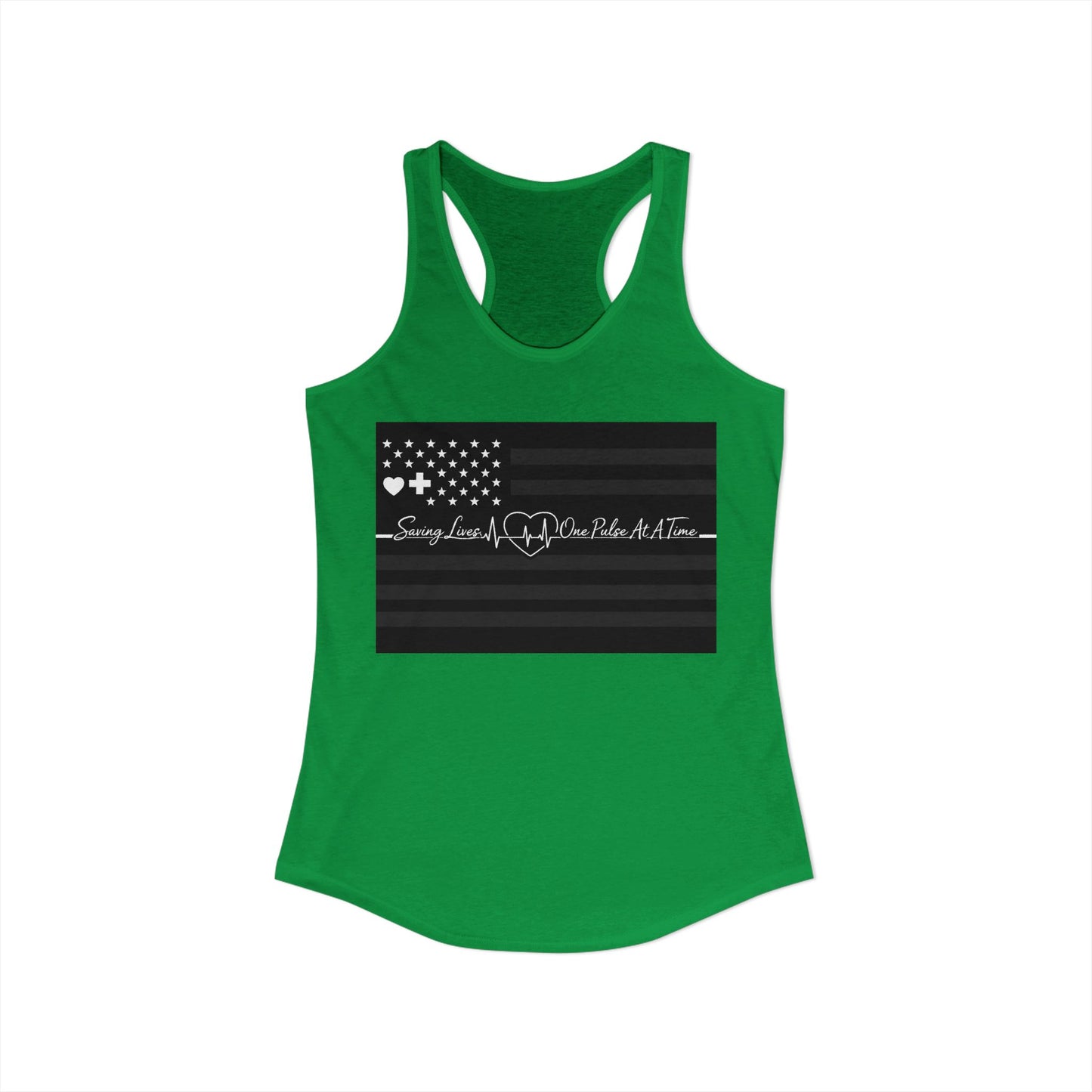 Thin White Line Women's Racerback Tank