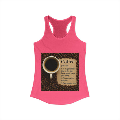 Coffee Definition Women's Racerback Tank