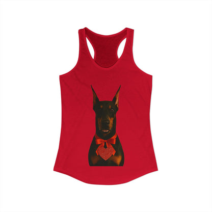 Cupid's Companion Doberman Women's Racerback Tank