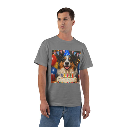 Birthday Buddy Aussie Men's Short-Sleeve Crewneck Tee
