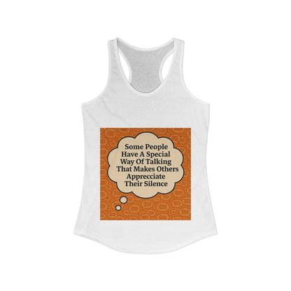 Special Way Of Talking Women's Racerback Tank