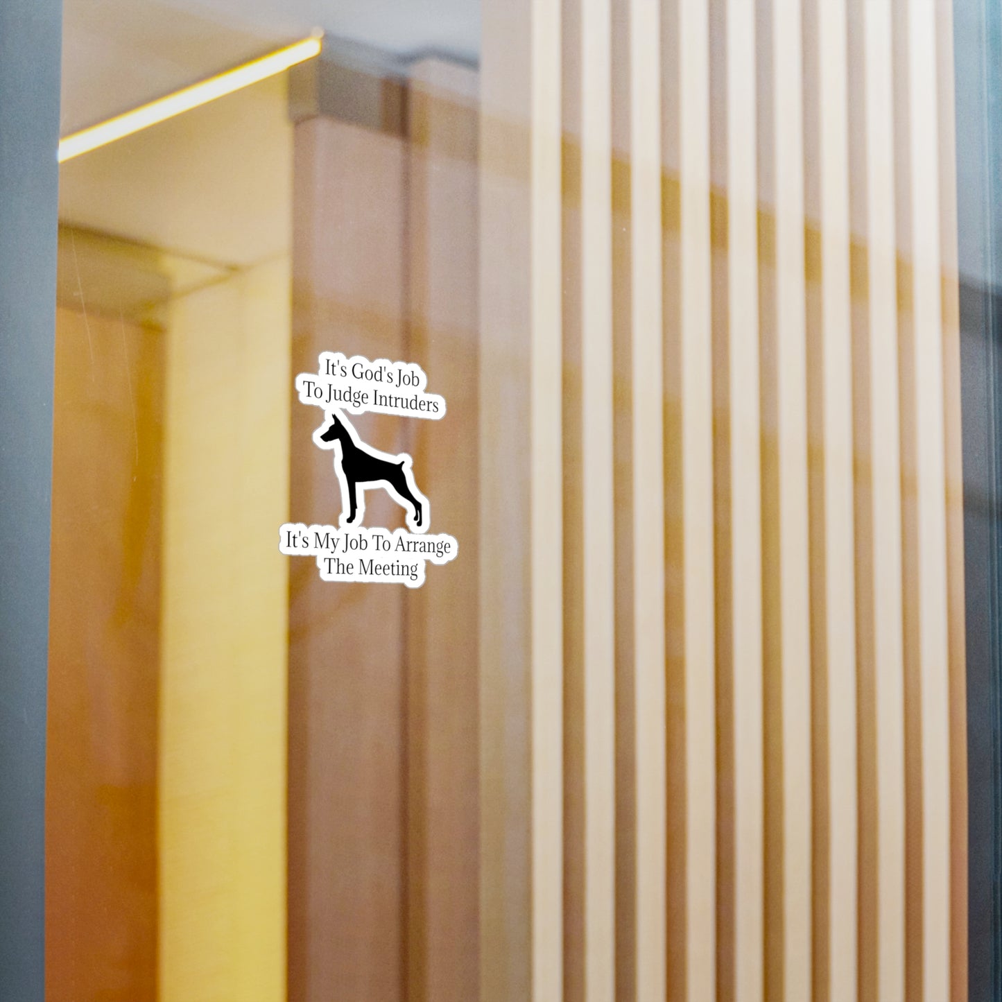 Arrange The Meeting Vinyl Decal