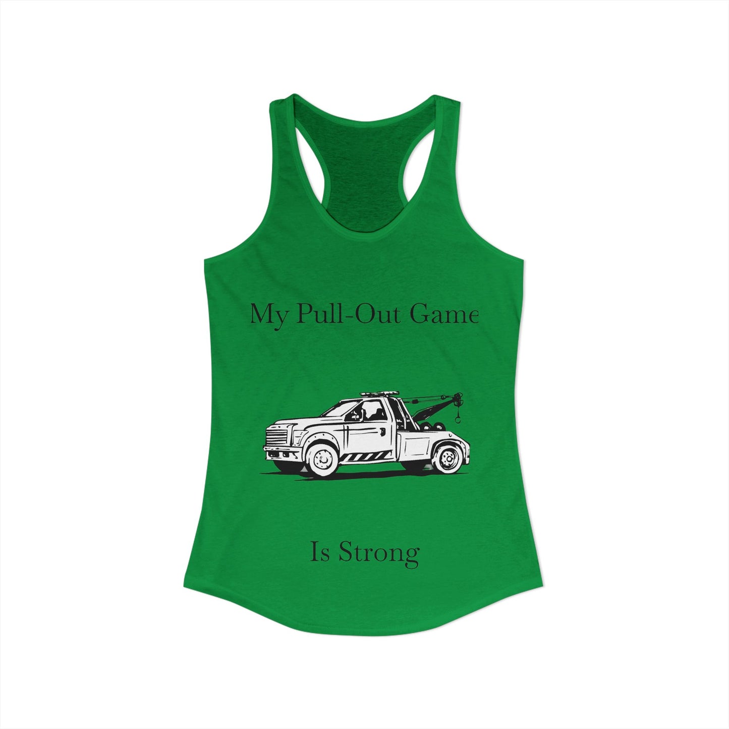 Pull Out Wheel Lift Tow Truck Women's Racerback Tank
