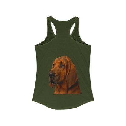 Bloodhound Head Women's Racerback Tank