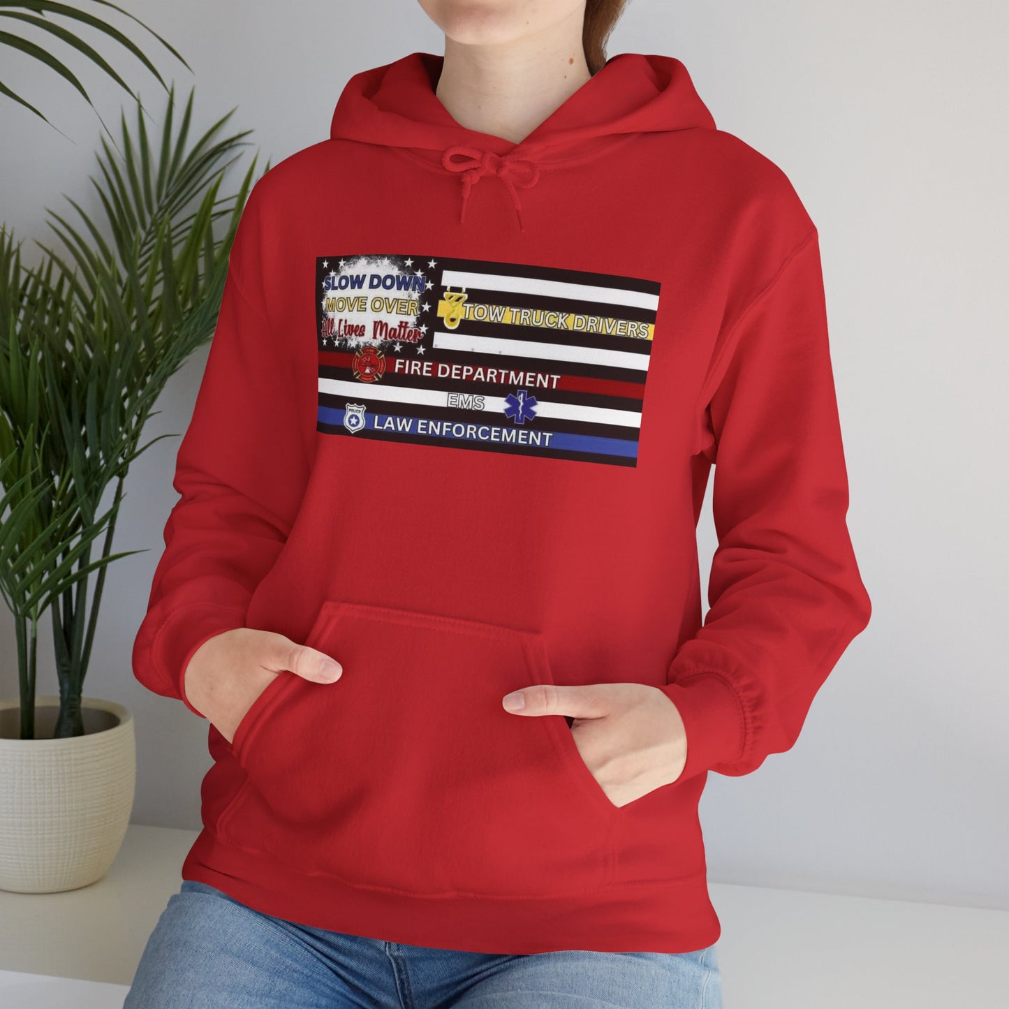 Slow Down Move Over Flag Unisex Hoodie