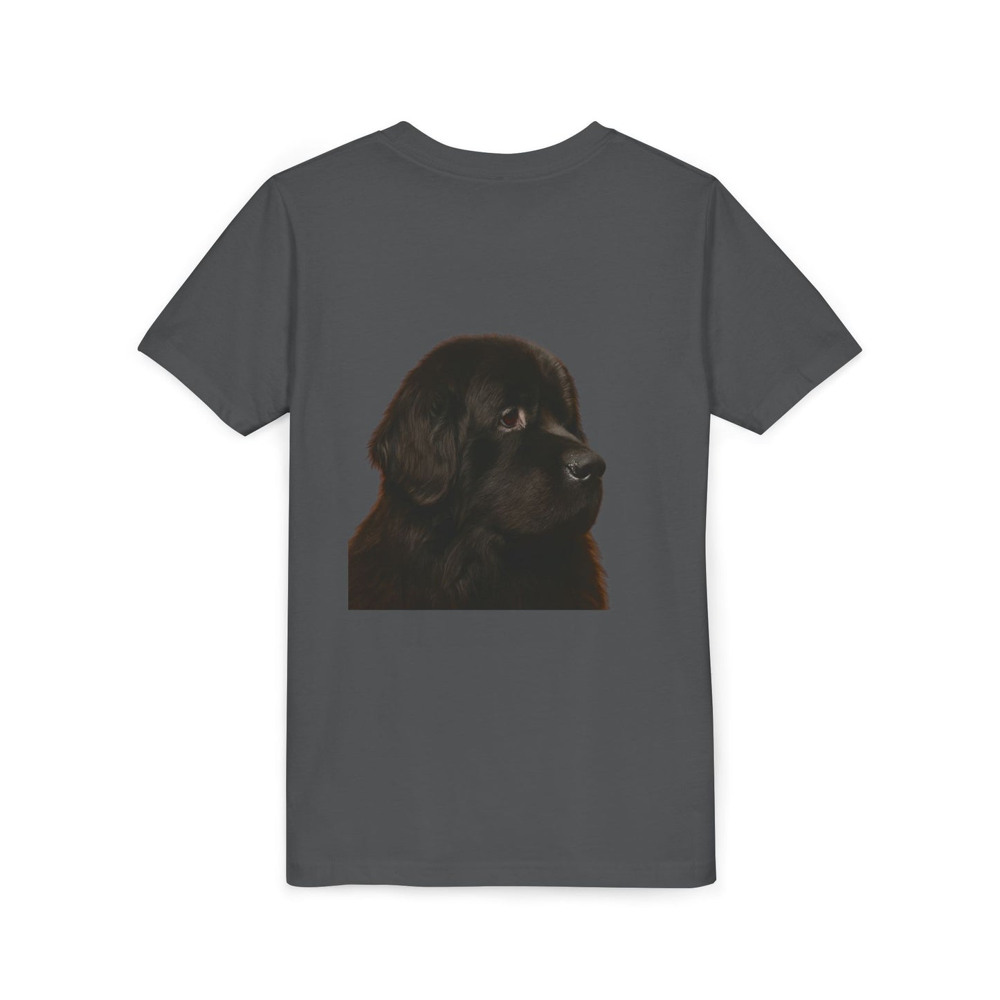 Newfie Head Youth Unisex Short Sleeve Crewneck Tee