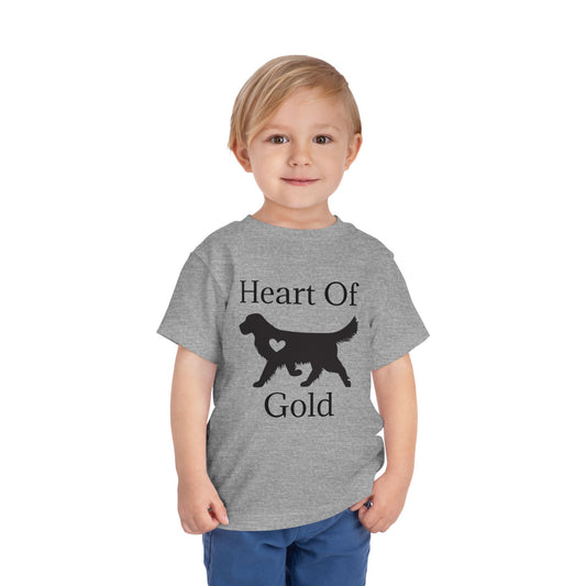 Heart Of Gold Toddler Unisex Short Sleeve Crewneck Tee