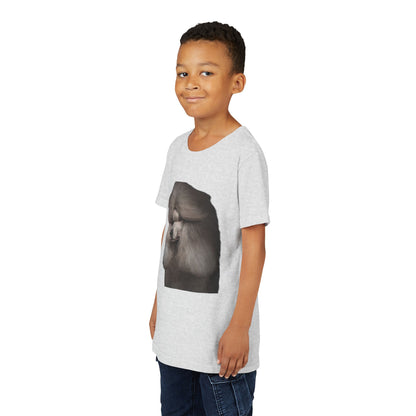 Poodle Head Youth Unisex Short Sleeve Crewneck Tee