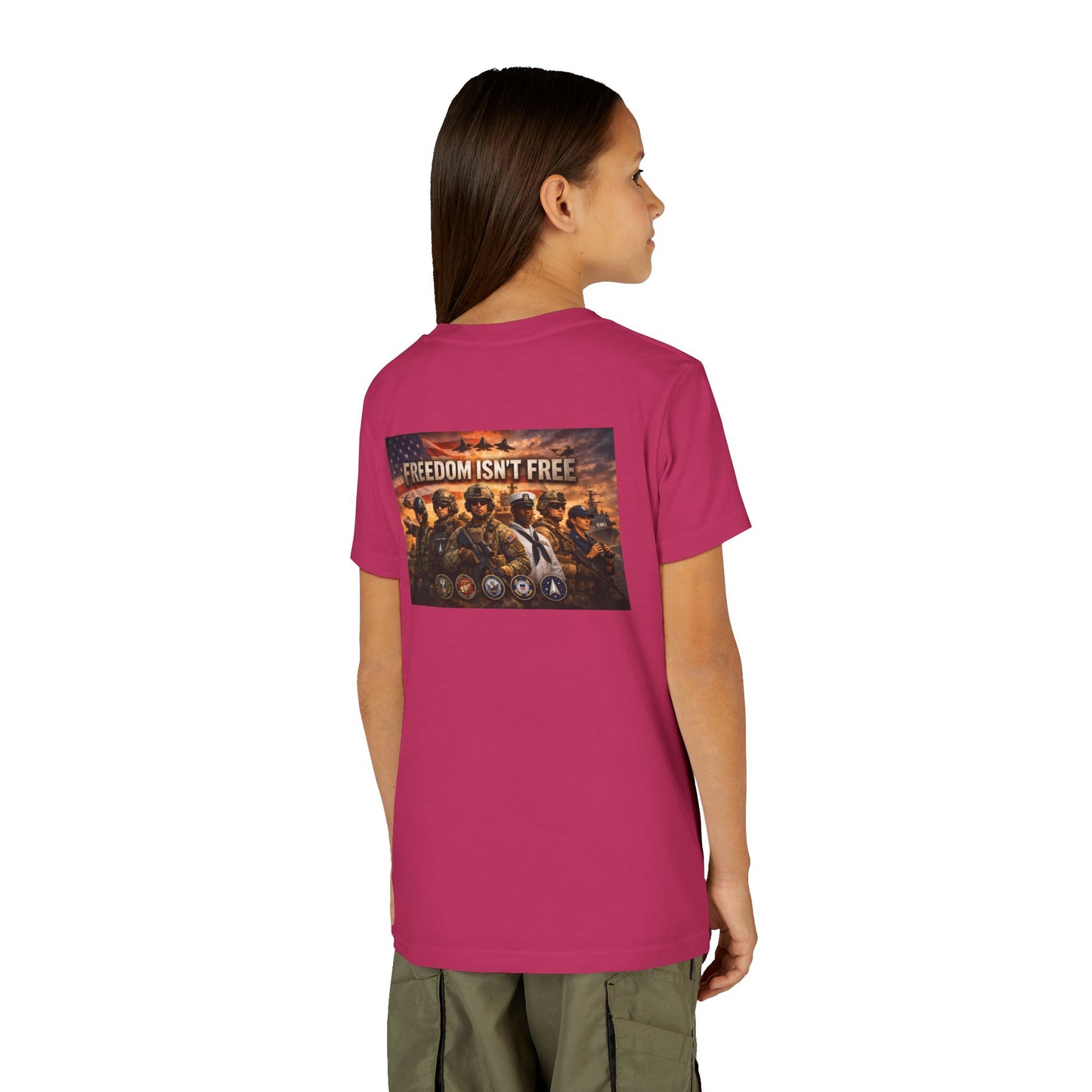 Freedom Isn't Free Youth Unisex Short Sleeve Crewneck Tee