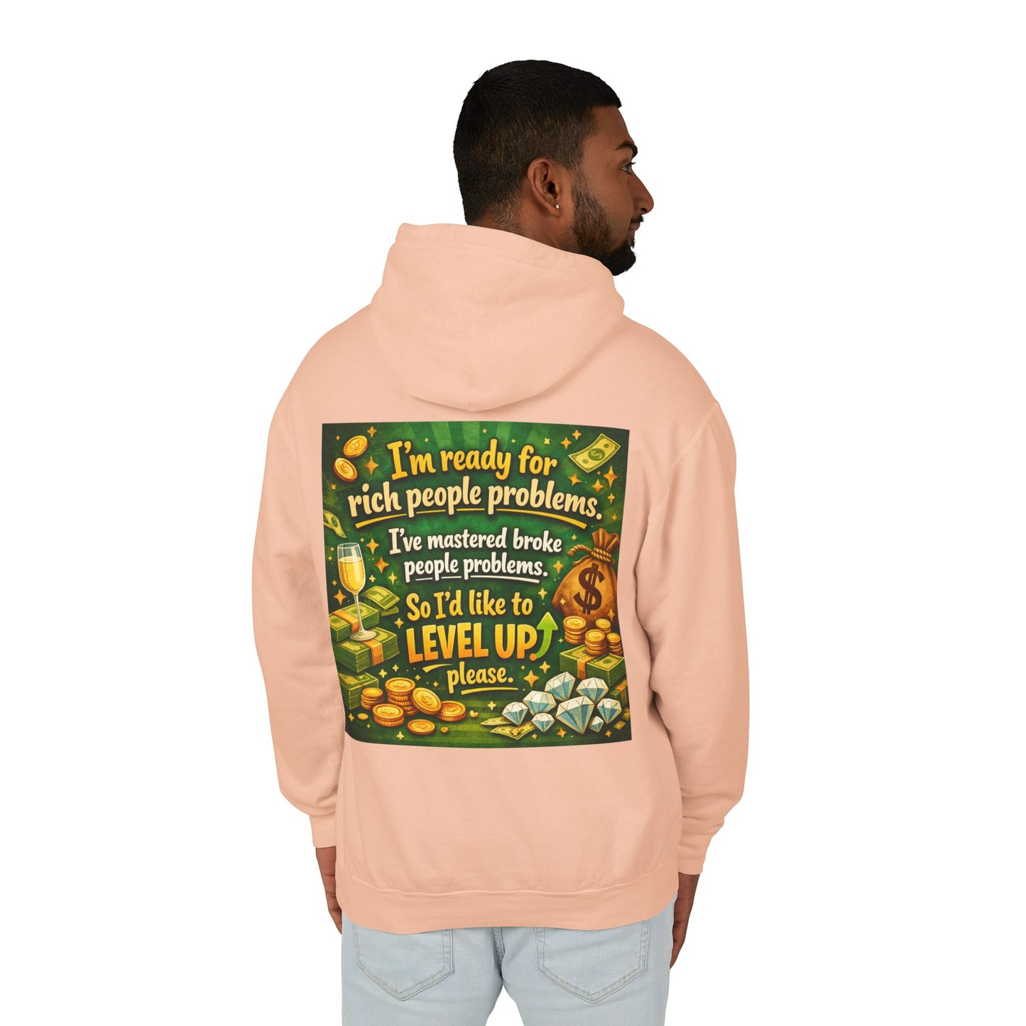 Level Up Unisex Lightweight Hoodie