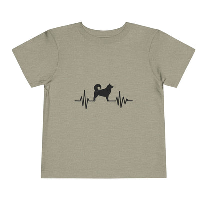 My Heart Beats For Malamutes Toddler Unisex Short Sleeve Crewneck Tee
