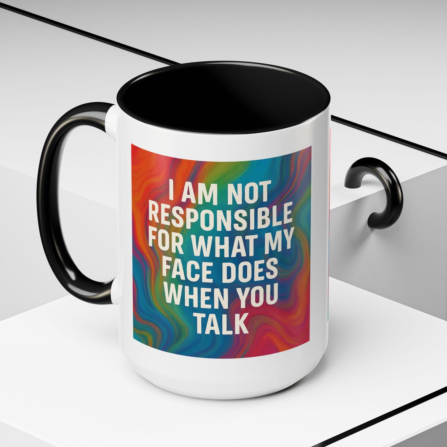 When You Talk 2-Tone Coffee Mug