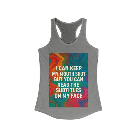 Subtitles Women's Racerback Tank