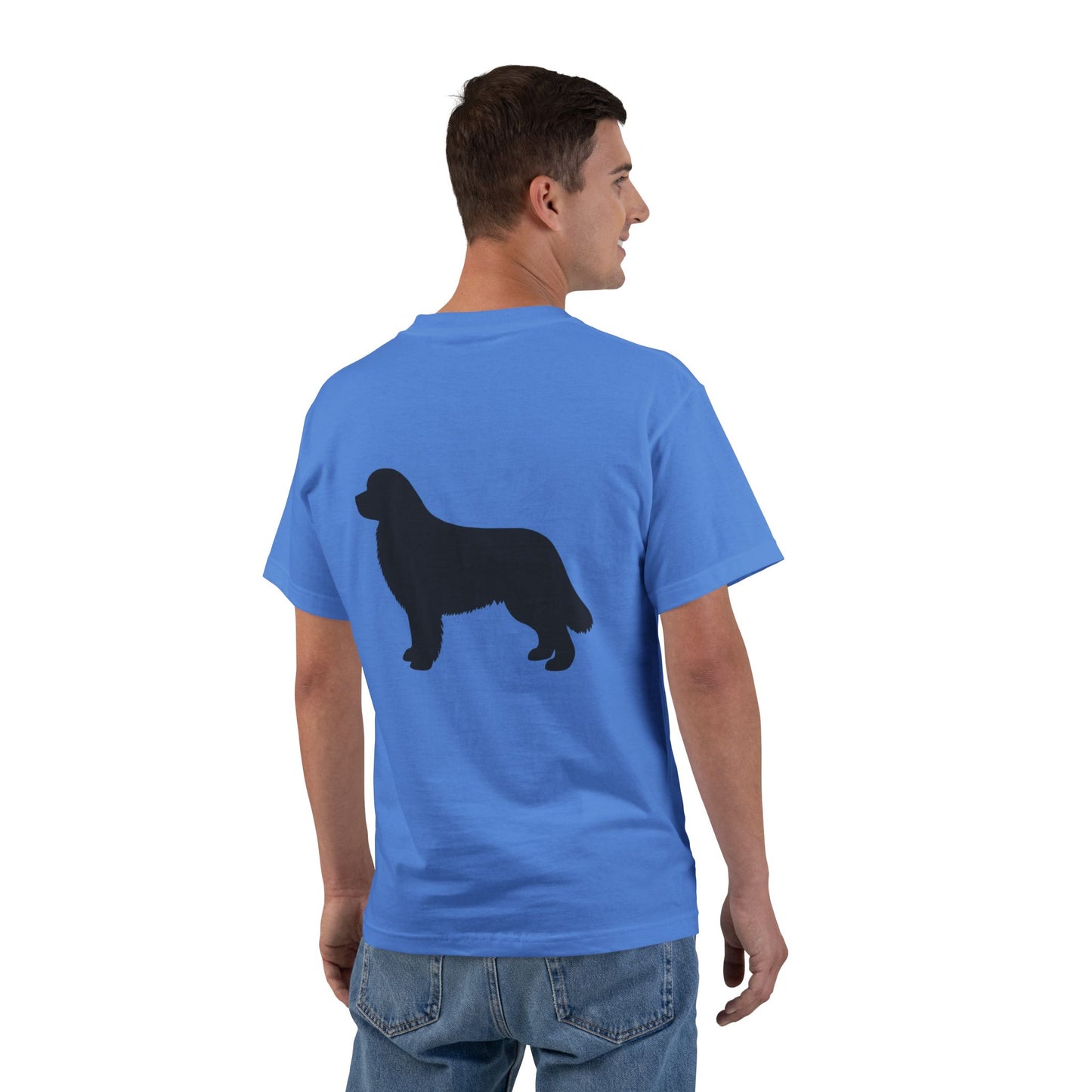 Newfie Silhouette Men's Short-Sleeve Crewneck Tee