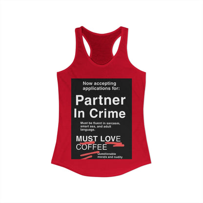 Partner In Crime Women's Racerback Tank