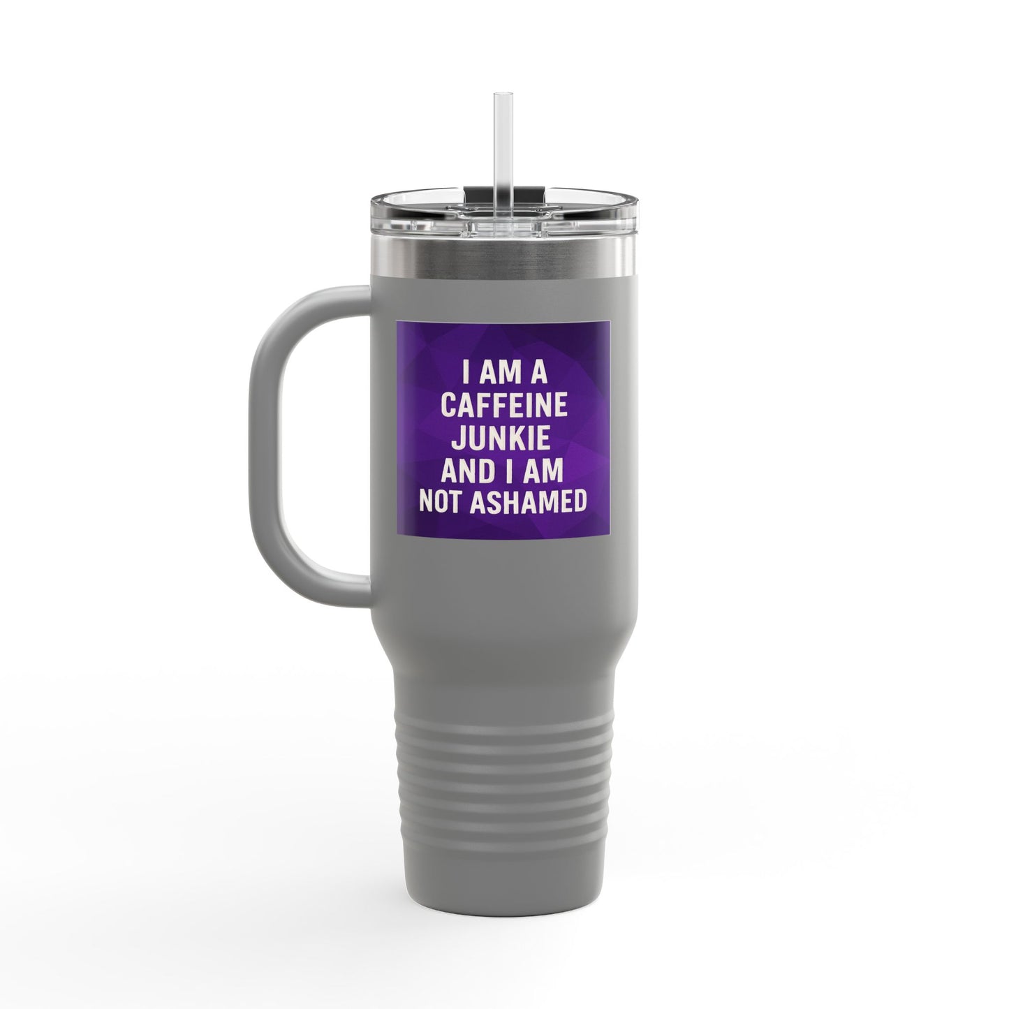 Caffeine Junkie Insulated Travel Mug