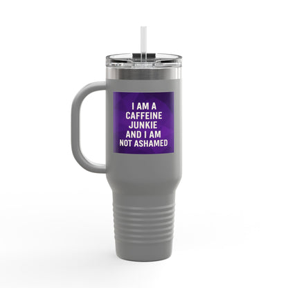 Caffeine Junkie Insulated Travel Mug