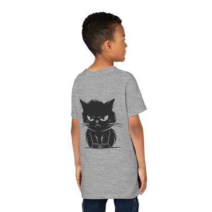 Angry Cat Youth Unisex Short Sleeve Crewneck Tee