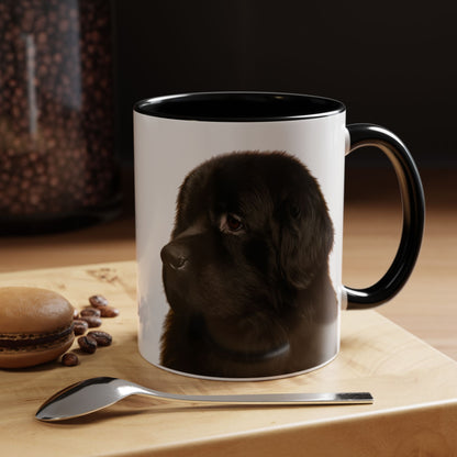 Newfie Head 2-Tone Coffee Mug