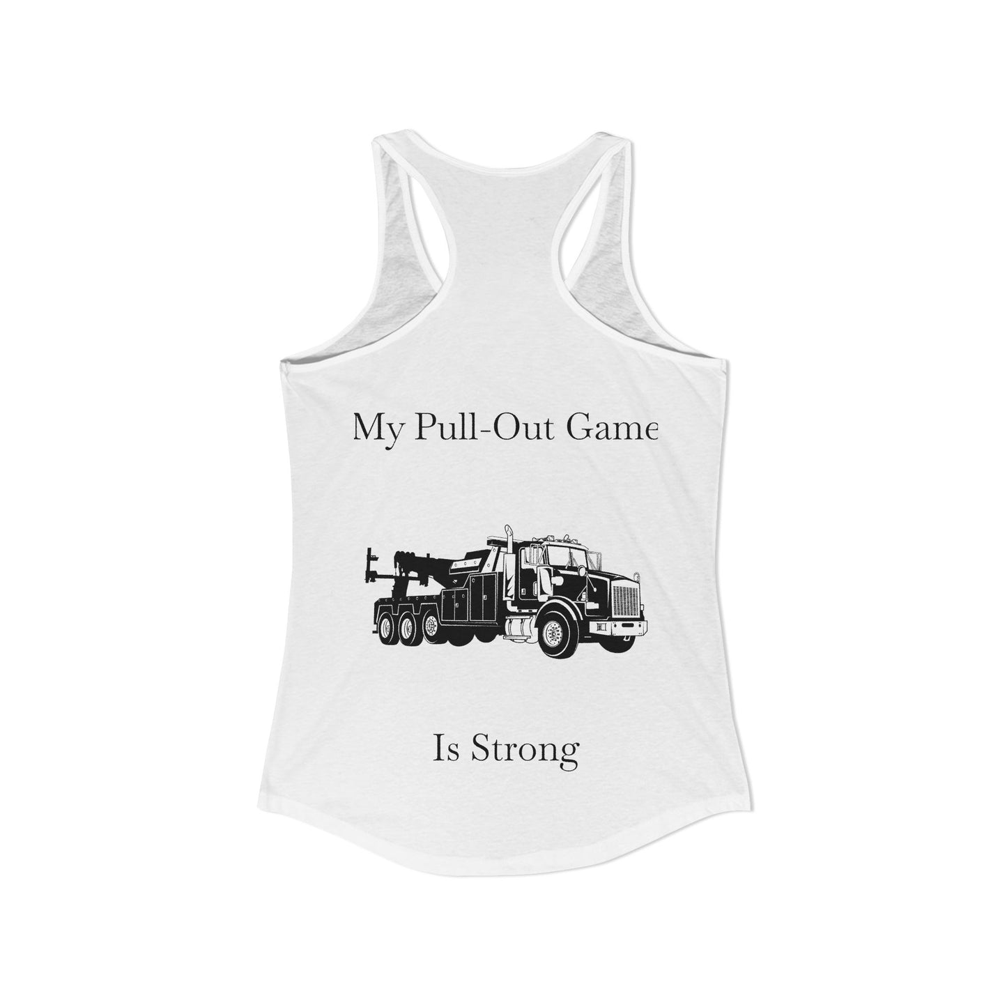 Pull Out Heavy Tow Truck Women's Racerback Tank
